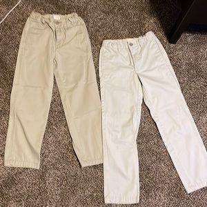 2 pairs of Cat and Jack khakis - 8 youth